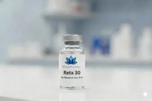 Retatrutide 30mg research peptide vial shipped from USA